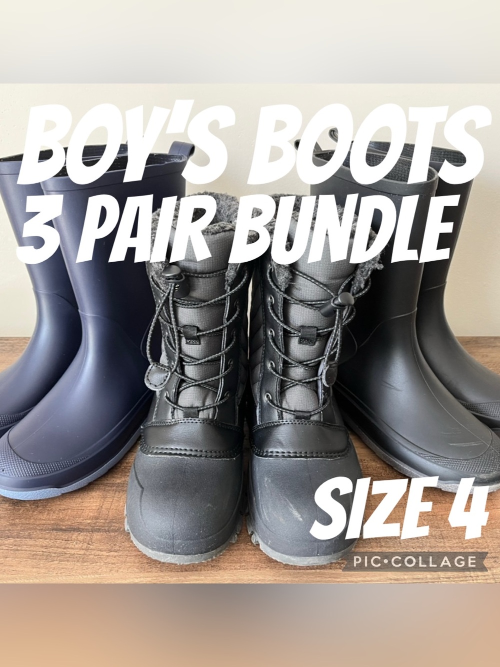Boys Shoes Target All In Motion Cat & Jack 3 Pair Boots Bundle Size 4